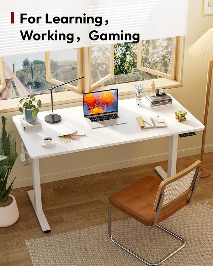 SANODESK Electric Standing Desk 48 x 30 Inches Whole-Piece Desktop Height - Image 3