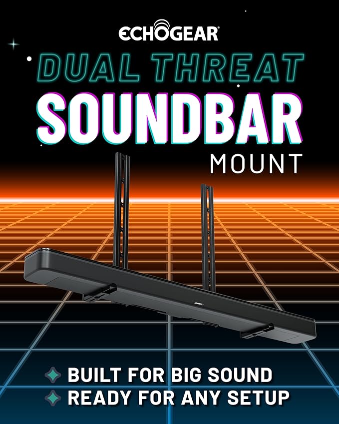 ECHOGEAR XL Soundbar Mount for Speakers up to 20lbs – Attaches to TVs up to 86” - Image 2