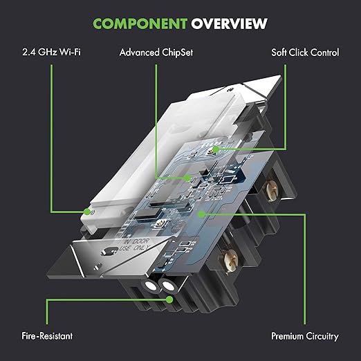 TOPGREENER Smart Light Switch, UL Listed, Neutral Wire Required, Single Pole or - Image 3