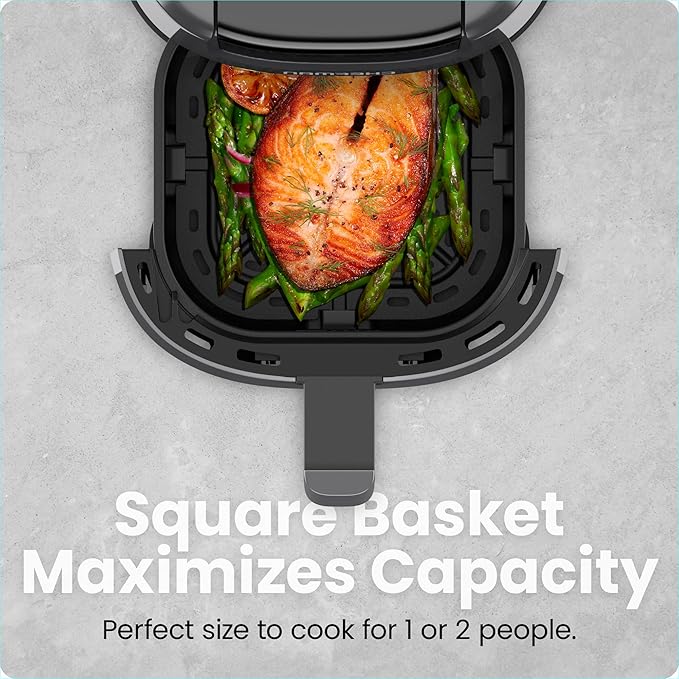 CHEFMAN 2 Qt Mini Air Fryer – Digital Space-Saving Compact Air Fryer - Image 4