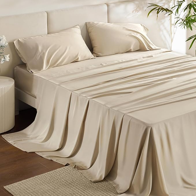 Bedsure California King Sheet Sets, Cooling Sheets - Image 2