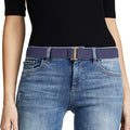 JASGOOD Women No Show Stretch Belt Elastic Web Strap Belt by JASGOOD