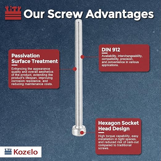 Kozelo 20pcs Socket Head Cap Screws - Image 3