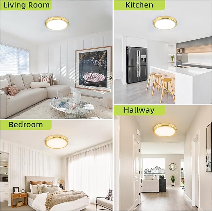 hykolity 9 Inch Selectable CCT LED Round Flat Panel Light, 18W 1800LM - Image 6