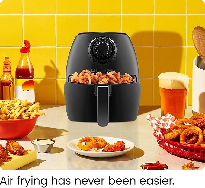 CHEFMAN Small Air Fryer Healthy Cooking, 3.6 Qt, User Friendly and Dual Control - Image 2