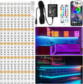 LAFULIT 10 PCS RGB Under Cabinet Lights Kit, App and Remote Control Led Strip by LAFULIT