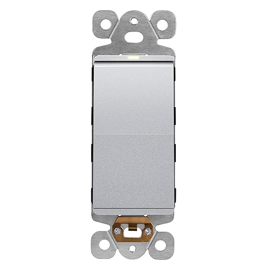 LIDER Minimalist Design Matte Finish Lighted Decorator Switch, Frameless Paddle by LIDER