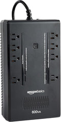 Amazon Basics UPS Battery Backup & Surge Protector 600VA/360W, 8 Outlets by AmazonBasics