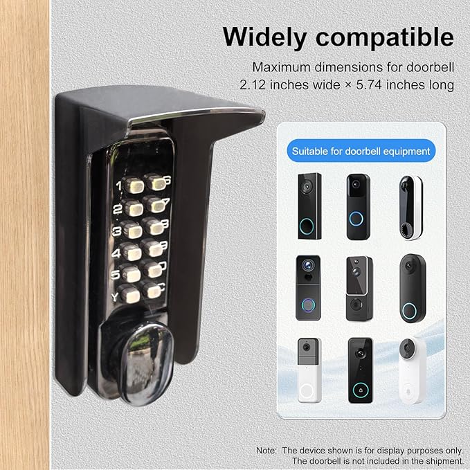 dgyezhao Glare Sun Shade Doorbell Rain Cover, Outdoor Plastic Camera - Image 5