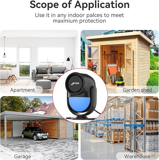 CPVAN WiFi Motion Sensor Alarm, 125dB Wireless DIY Smart PIR Motion Detector - Image 9