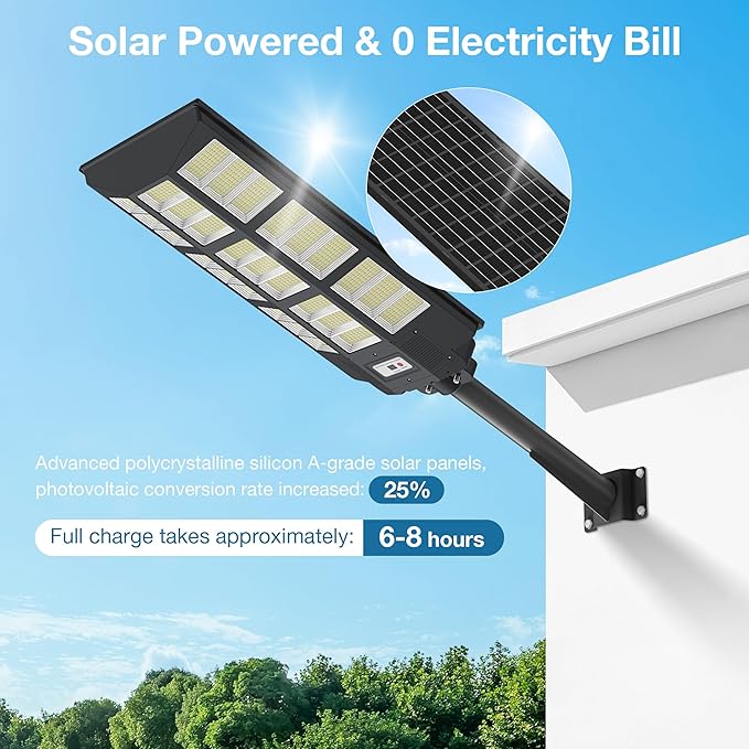 OKPRO 10000W Solar Street Lights Outdoor - Image 3