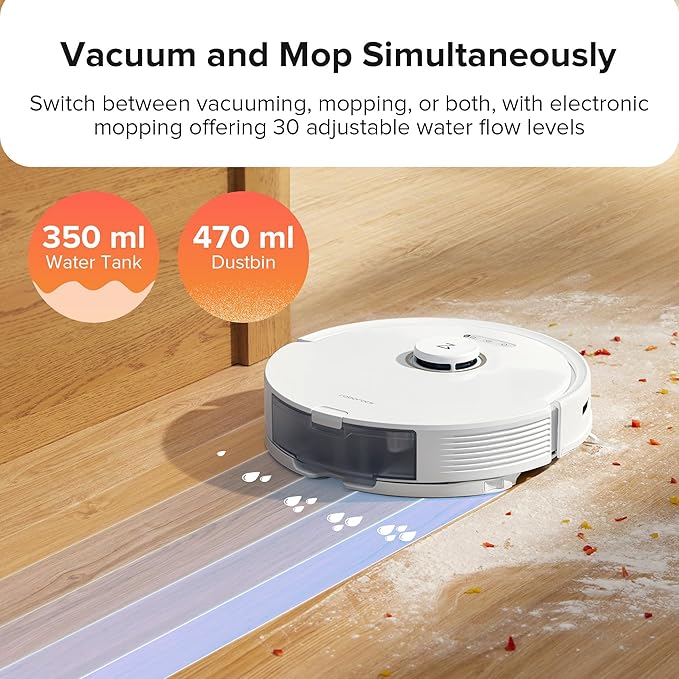 roborock Q8 Max Robot Vacuum and Mop Cleaner, DuoRoller Brush, 5500Pa Strong - Image 6