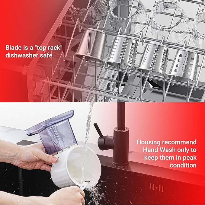 Slicer & Shredder Attachment for Kitchen Aid Stand Mixers, - Image 7