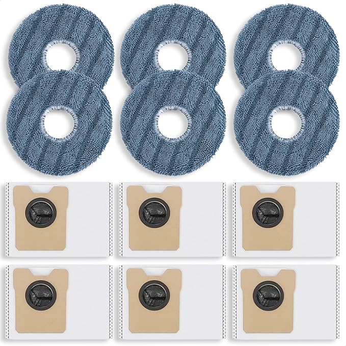 12 Pack Replacement Parts Dust Bags Mop Pads by Unknown