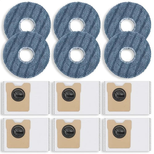 12 Pack Replacement Parts Dust Bags Mop Pads by Unknown