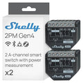 Shelly 2PM Gen4 | Wi-Fi, Zigbee & Matter 2-Channel Smart Relay Switch by Shelly