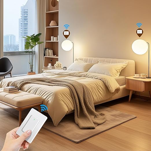 Thinkbee Remote Control Outlet Plug, 15A /1500W 600ft RF Range Wireless Light - Image 5