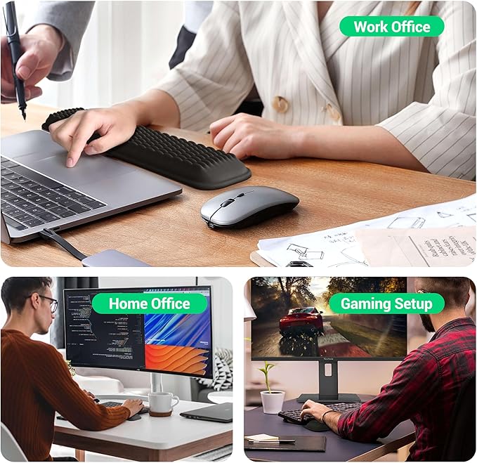 MEKASS Keyboard Wrist Rest, Soft Memory Foam Support - Image 7
