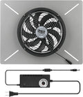 MEOZRI Basement Attic Crawlspace Ventilation Fan Window Exhaust Fan Ultra-Thin by Unknown