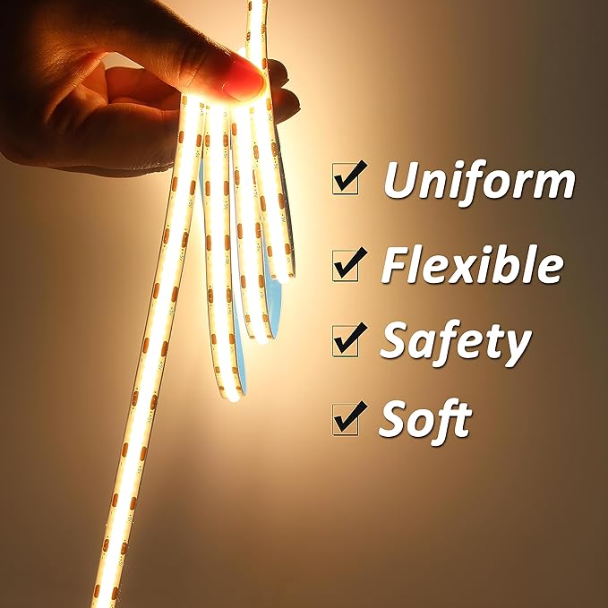 UVTaoYuan Led Strip Lights 5V USB 6.56ft/2m 640 LEDs Touch stepless Dimmable - Image 6