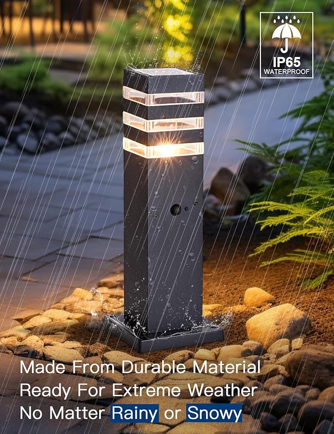 2Pack Motion Sensor Outdoor Floor Lamps Pathway Lights Dusk to Dawn Exterior - Image 7