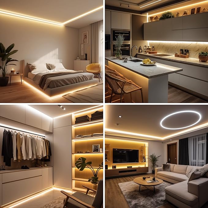 AXMOTUT COB LED Strip Light Warm White, High Bright LED Strips - Image 6