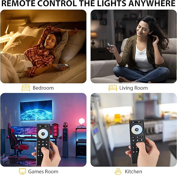 XXK RC02RFB RF Remoter, 4-Zone 2.4G Handheld RF Remote Control Compatible - Image 4