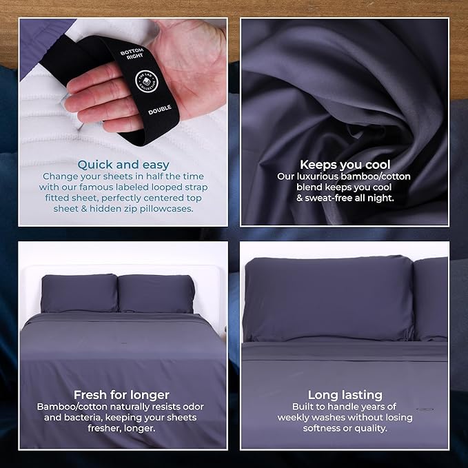 THE LAD COLLECTIVE 3.0 Bedding Set California King Size 4 Pieces Premium Bed Set - Image 2