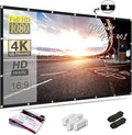 Mdbebbron 150 inch Projection Screen 16:9 Foldable Anti-Crease Portable by Mdbebbron