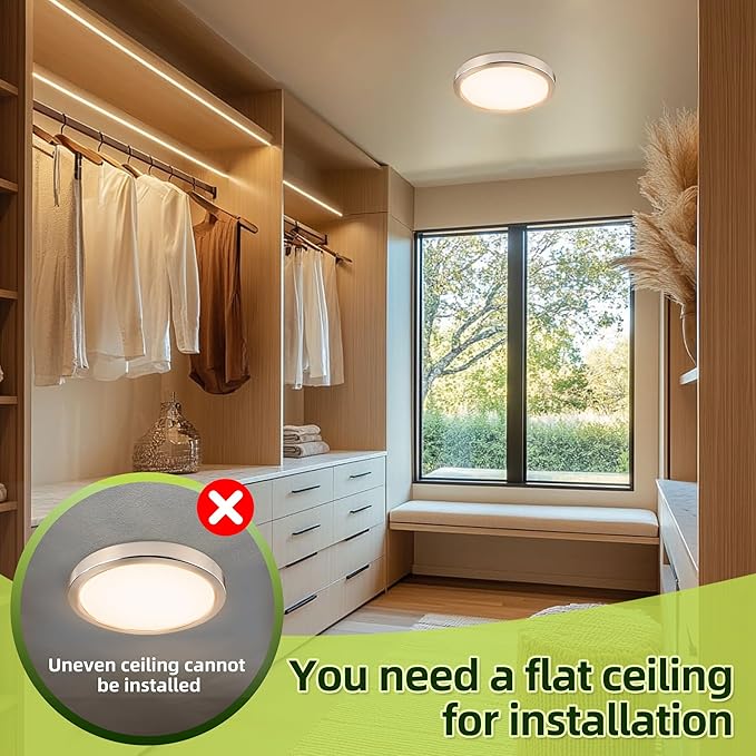 hykolity 9 Inch Selectable CCT LED Round Flat Panel Light, 18W 1800LM - Image 4