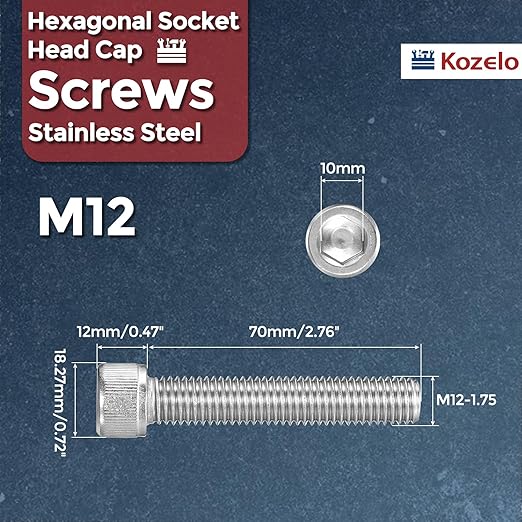 Kozelo 2pcs Socket Head Cap Screws - Image 2
