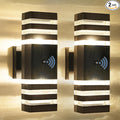 Delicavy 2PK Dusk to Dawn Sensor Outdoor Wall Lights Up Down Porch Lights by DELICAVYLIGHTING