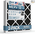 BNX TruFilter 18x18x1 MERV 12 Odor Defense AC Furnace Air Filter by BNX
