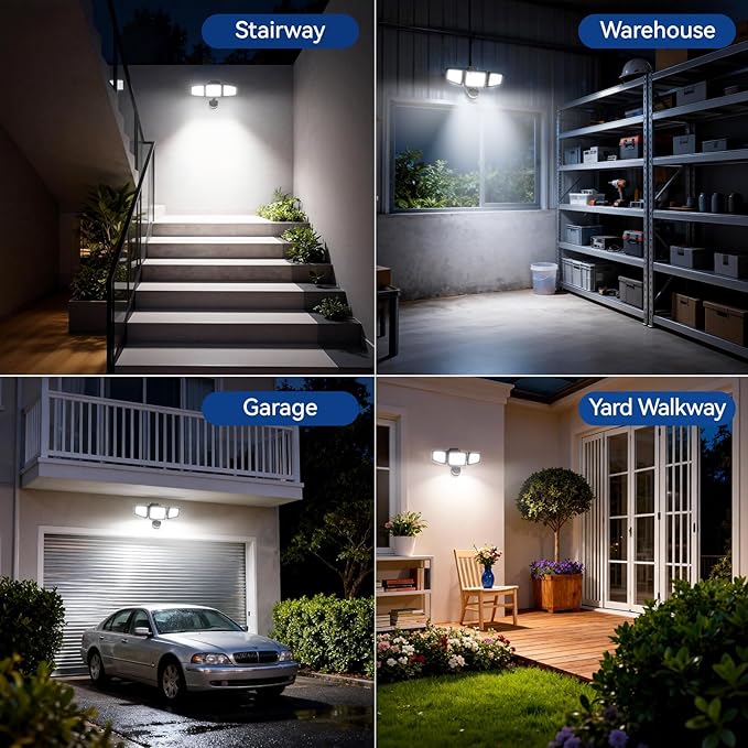 PURICH LED Security Lights Motion Sensor Light Outdoor, Waterproof, Flood Light - Image 9