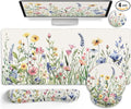 LIMKRIAN Flower Mouse Pad Set Large Desk Matt by LIMKRIAN