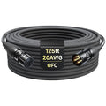 XLR Cables 125ft 1 Pack, Professional Gold-Plated Rean Connectors from Neutrik by AA