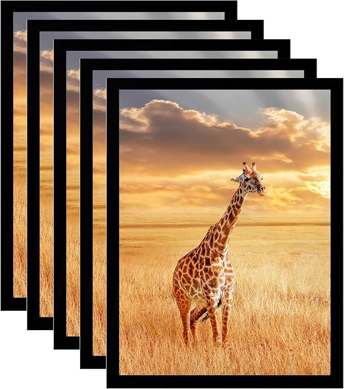 TKYGU 11x15 Picture Frame Set of 5, Wooden Frame 11x15 Wall Gallery Poster - Image 8
