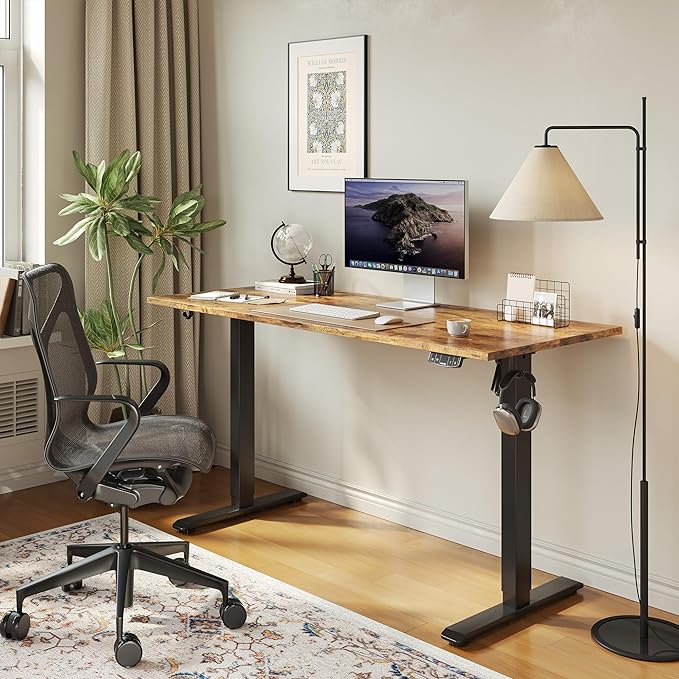 Agilestic Electric Standing Desk, Large 60 x 24 Inches Height Adjustable Desk - Image 4