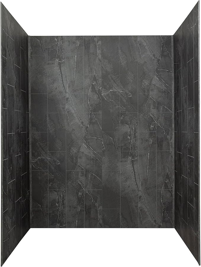 Palisade 78in x 60in x 36in Waterproof Vinyl Shower Surround Kit by PalisadeWallTilesandPlanks