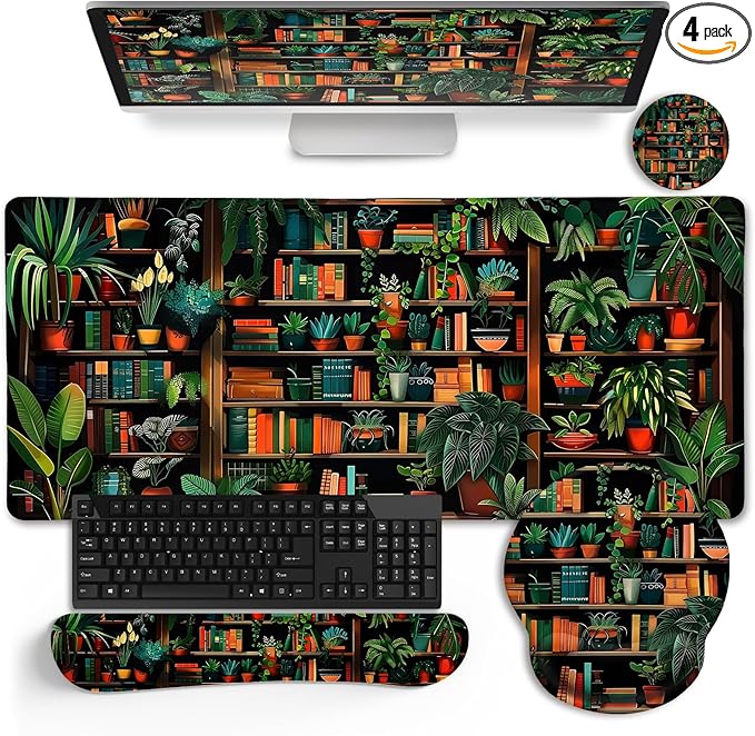 LIMKRIAN Book Mouse Pad Set Large Desk Matt by LIMKRIAN