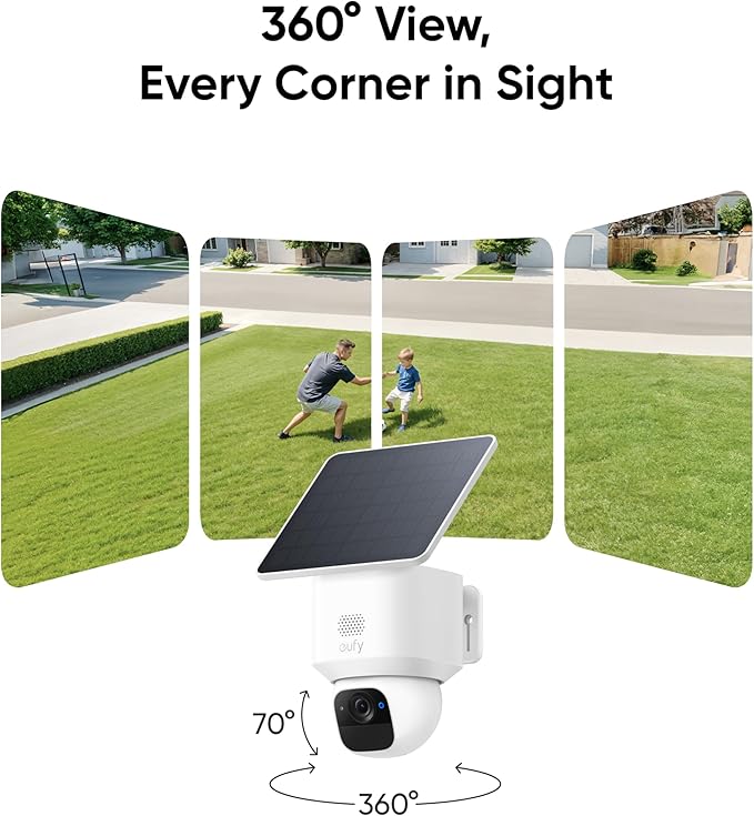 eufy Security SoloCam E30, 4-Cam Pack Kit, Security Cameras Wireless Outdoor - Image 2