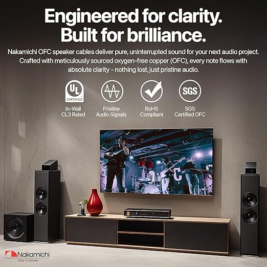 Nakamichi 12/2 in-Wall & Direct Burial Oxygen-Free Copper 2-Conductor Speaker - Image 2