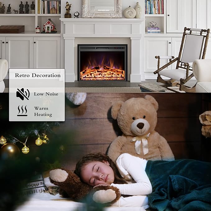 Electric Fireplace, Electric Fireplace Inserts, Recessed Fireplace Heater - Image 5