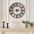 Alarmore 30 Inch Oversized Wall Clock, Battery Operated Silent Non Ticking by Alarmore