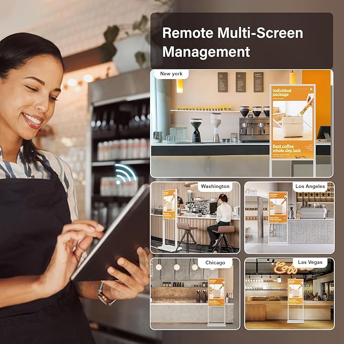 Canlarriz 55 Inch 4K Touchscreen Kiosk, Indoor Capacitive Touch Floor Standing - Image 4