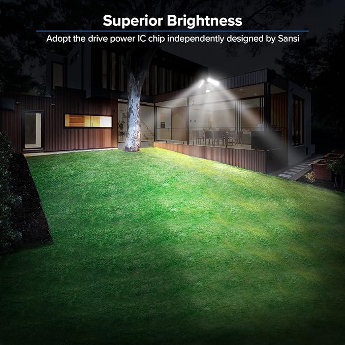 SANSI 36W 3600LM LED Motion Sensor Outdoor Light, 000 Hrs Lifespan Security - Image 7