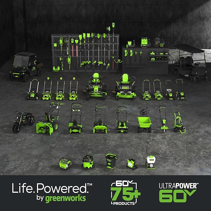 Greenworks 60V 700 CFM Brushless Leaf Blower, 5.0 Ah Battery and Rapid Charger - Image 14