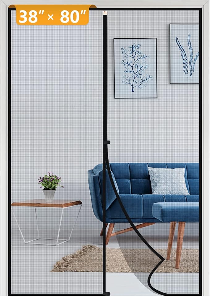 Yotache Magnet Screen Door Fits Door Size 38 x 80, Screen Size 40" x 81" Patio by yotache