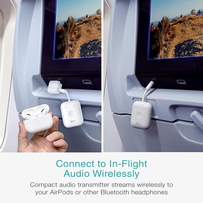 MEE Audio Connect Air in-Flight Bluetooth Wireless Audio Transmitter, - Image 2