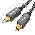IVANKY Digital Optical Audio Cable 6ft/1.8M, Slim Nylon Braided Audio Optical by ivanky